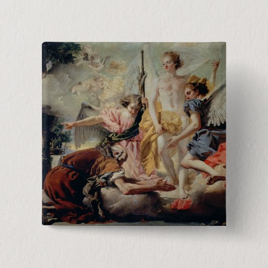 Abraham und die drei Engel Button (Vorderseite)