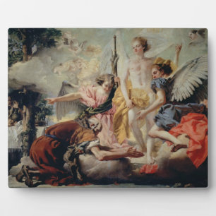 Abraham und die drei Engel Fotoplatte