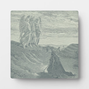 Abraham und die drei Engel Fotoplatte