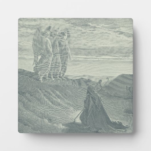 Abraham und die drei Engel Fotoplatte (Vorderseite)