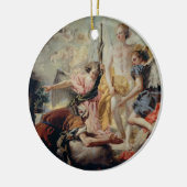 Abraham und die drei Engel Keramik Ornament (Links)