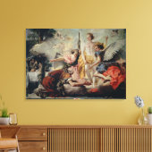 Abraham und die drei Engel Leinwanddruck (Insitu (Wohnzimmer))