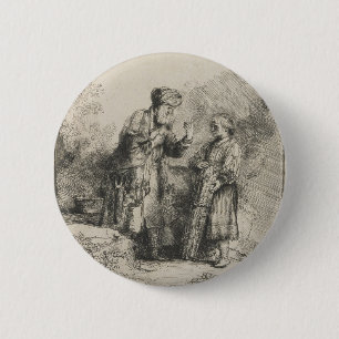 Abraham und Isaac Button