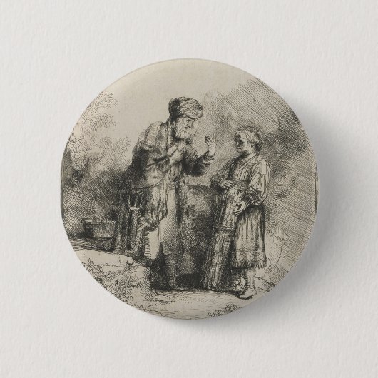 Abraham und Isaac Button (Vorderseite)