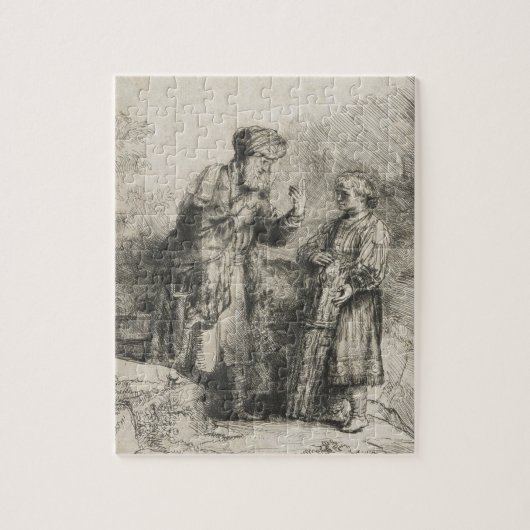 Abraham und Isaac Puzzle (Vertikal)