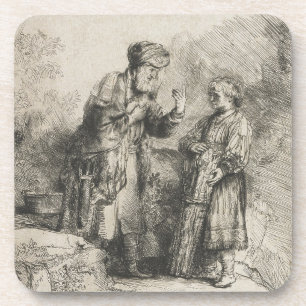 Abraham und Isaac Untersetzer