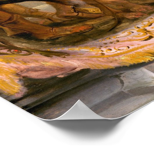 Abraham und Melchizedek - Rubens Fine Art Poster (Ecke)