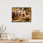 Abraham und Melchizedek - Rubens Fine Art Poster (Küche)