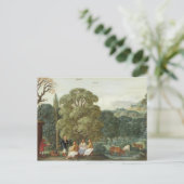 Abraham unterhält die Drei Engel Postkarte (Stehend Vorderseite)