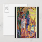 Abraham wird Isaac seinen Sohn anbieten Postkarte (Vorne/Hinten)