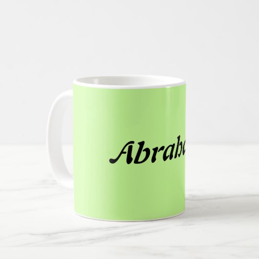 AbrahamnamensTasse Kaffeetasse (Vorderseite Links)