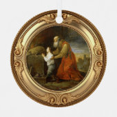 Abrahams Opfer Advent Jesse-Baum Ornament Aus Metall (Vorderseite)