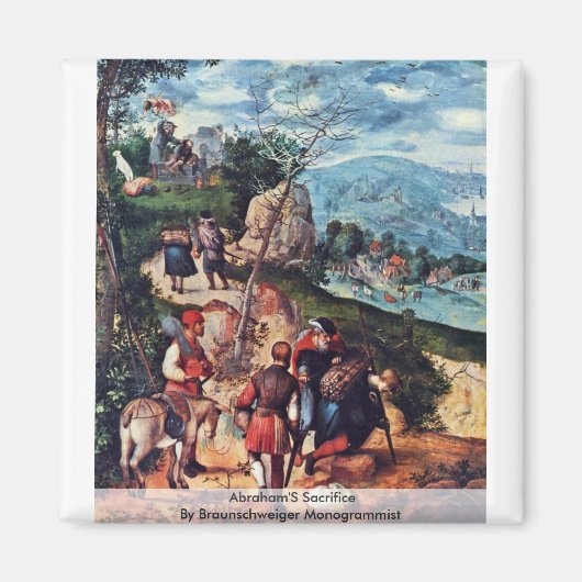 Abrahams Opfer durch Braunschweiger Monogrammist Magnet (Vorne)