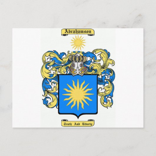 Abrahamson Postkarte (Vorderseite)