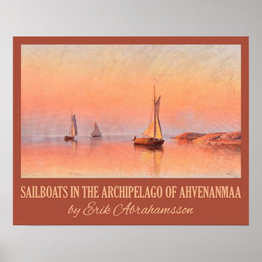 Abrahamsson’s Segelboote Kunstposter Poster (Vorne)