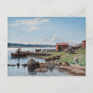 Abrahamssons"Motif von Jutholmen"-Postkarte Postkarte