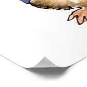 Abrahamster 17 Sec Cartoon Poster Print (Ecke)