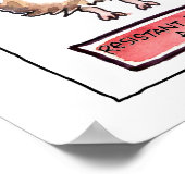 Abrahamster 3 Panel Cartoon Poster drucken (Ecke)