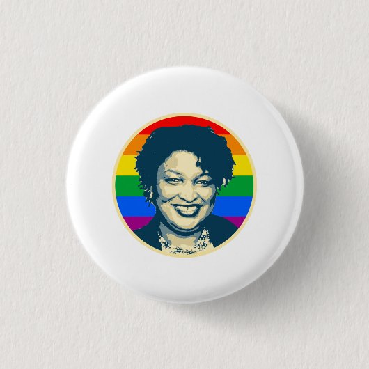 ABRAMS LGBT-ABZEICHEN BUTTON (Vorderseite)
