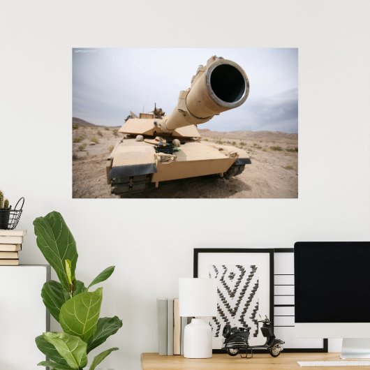 Abrams M1A1 Poster (Heimbüro)