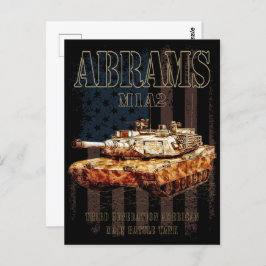 Abrams M1A2 MBT United Staaten Main Battle Tank Postkarte