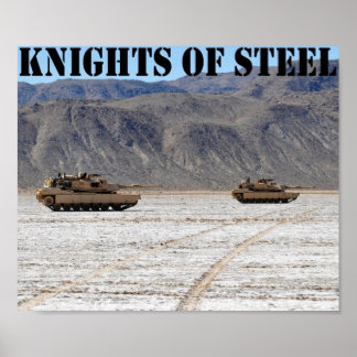 Abrams Tanks Poster