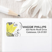 Abraxas Abstrakt Floral | Gelbe Holzkohle (Insitu)