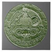 abraxas Flachrelief Fliese (Vorderseite)