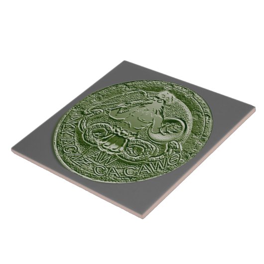 abraxas Flachrelief Fliese (Seite)