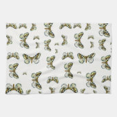 Abraxas grossulariata The Magpie Moth Color Image Geschirrtuch (Horizontal)
