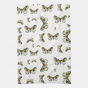 Abraxas grossulariata The Magpie Moth Color Image Geschirrtuch