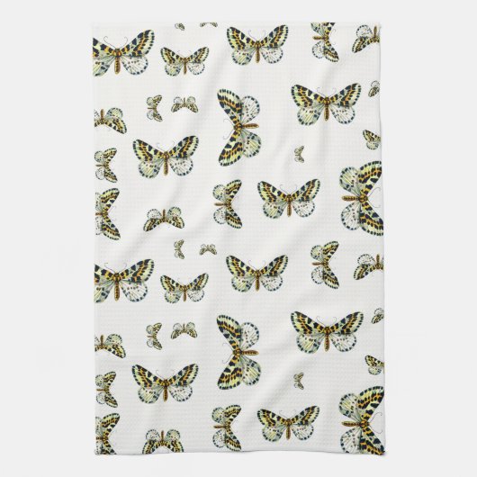Abraxas grossulariata The Magpie Moth Color Image Geschirrtuch (Vertikal)