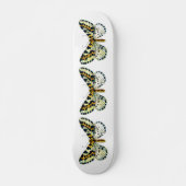 Abraxas grossulariata The Magpie Moth Color Image Skateboard (Vorne)
