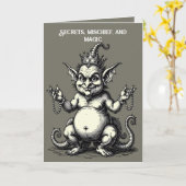 Abraxas Schlangenbeiniger Trickster Karte (Gelbe Blume)