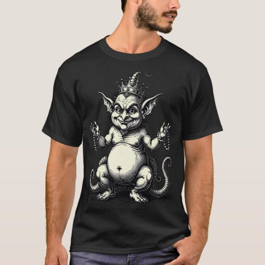 Abraxas Schlangenbeiniger Trickster T-Shirt (Vorderseite)