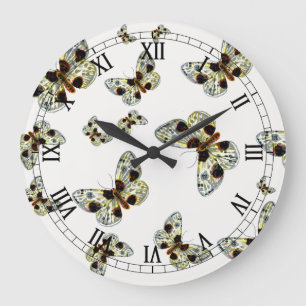 Abraxas sylvata - Der Braune Eckflügelspaner Große Wanduhr