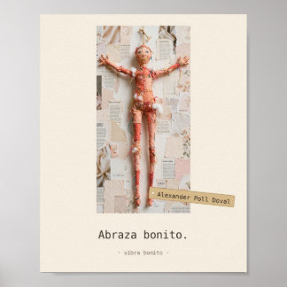 Abraza bonito — Stoffspielzeug Poster