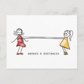 Abrazo a distancia postkarte (Vorderseite)