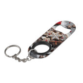 Abrebotellas de acero inoxidable navidad 1 - 001 mini flaschenöffner (Vorderseite Schrägansicht)