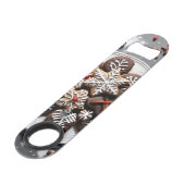 Abrebotellas de acero inoxidable navidad 1 - 001 speed flaschenöffner (Vorderseite Schrägansicht)