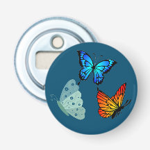 abrebotellas de mariposas redondo