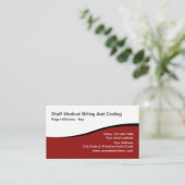 Abrechnung und Kodierung Visitenkarte (Stehend Vorderseite)