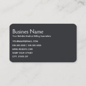 Abrechnung Visitenkarte (Rückseite)