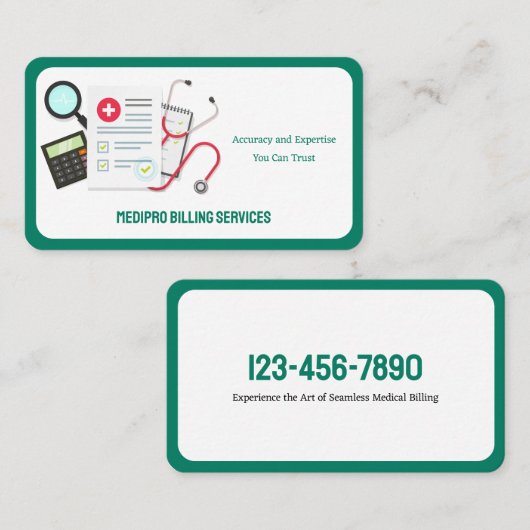 Abrechnung Visitenkarte (Vorne/Hinten)