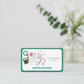 Abrechnung Visitenkarte (Stehend Vorderseite)