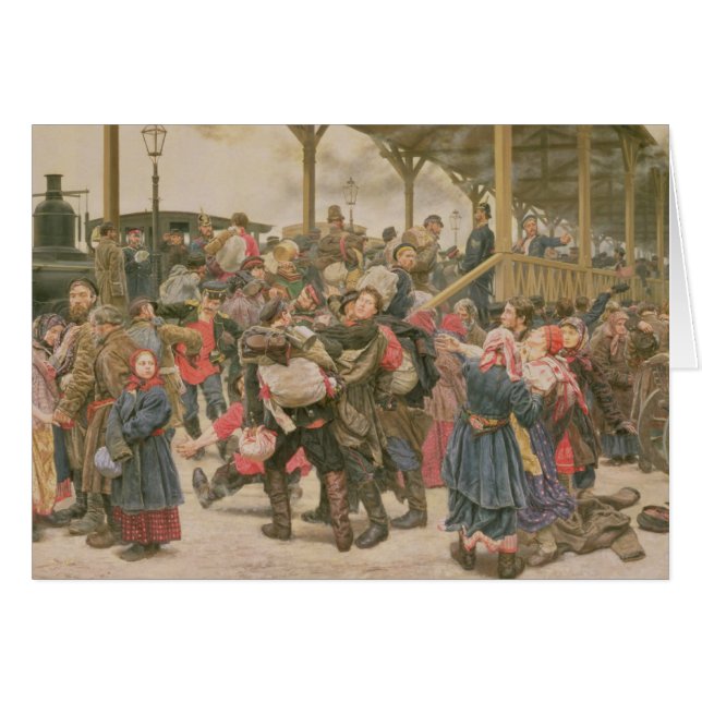 Abreise für den Krieg, 1888 (Vorderseite (Horizontal))