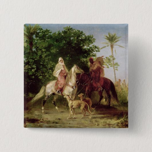 Abreise für die Jagd Button (Vorderseite)