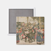 Abreise in den Krieg, 1888 Magnet (Vorderseite/Rückseite)