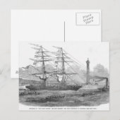 Abreise von 'The Lizzie Webber' Postkarte (Vorne/Hinten)