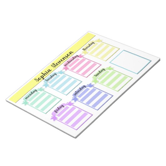 Abreißen des Kalenders, kreieren Sie sich selbst,  Notizblock (angewinkelt)